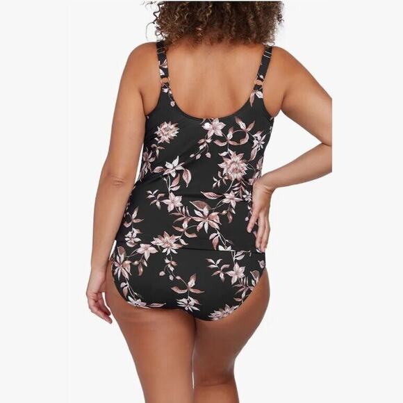 Artesands Delacroix Women Floral Multi Fit Cup Swim Tankini Top Plus Size US 20 - Picture 2 of 9
